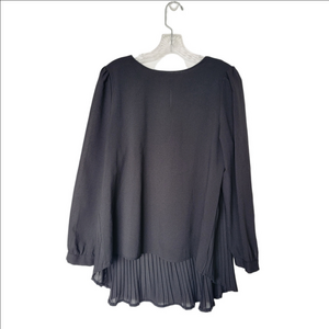 Zanzea Black Pleated Women's Blouse